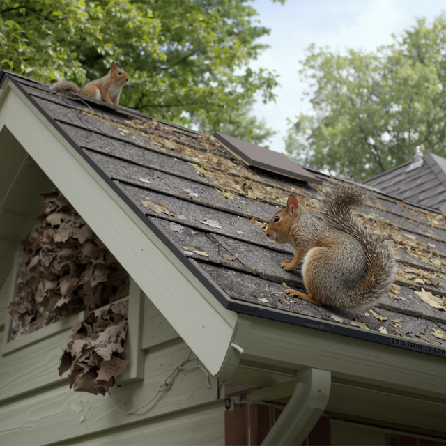 Squirrel removal and exclusion service